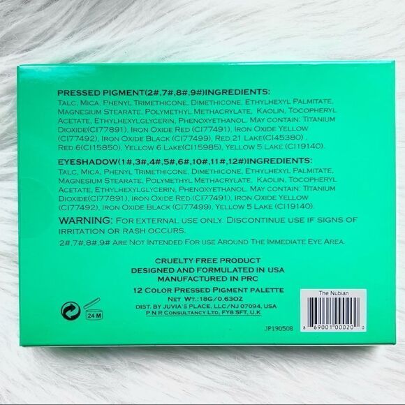 The Nubian Eyeshadow Palette By Juvia’s Place Full Size, New in Box - Picture 5 of 6